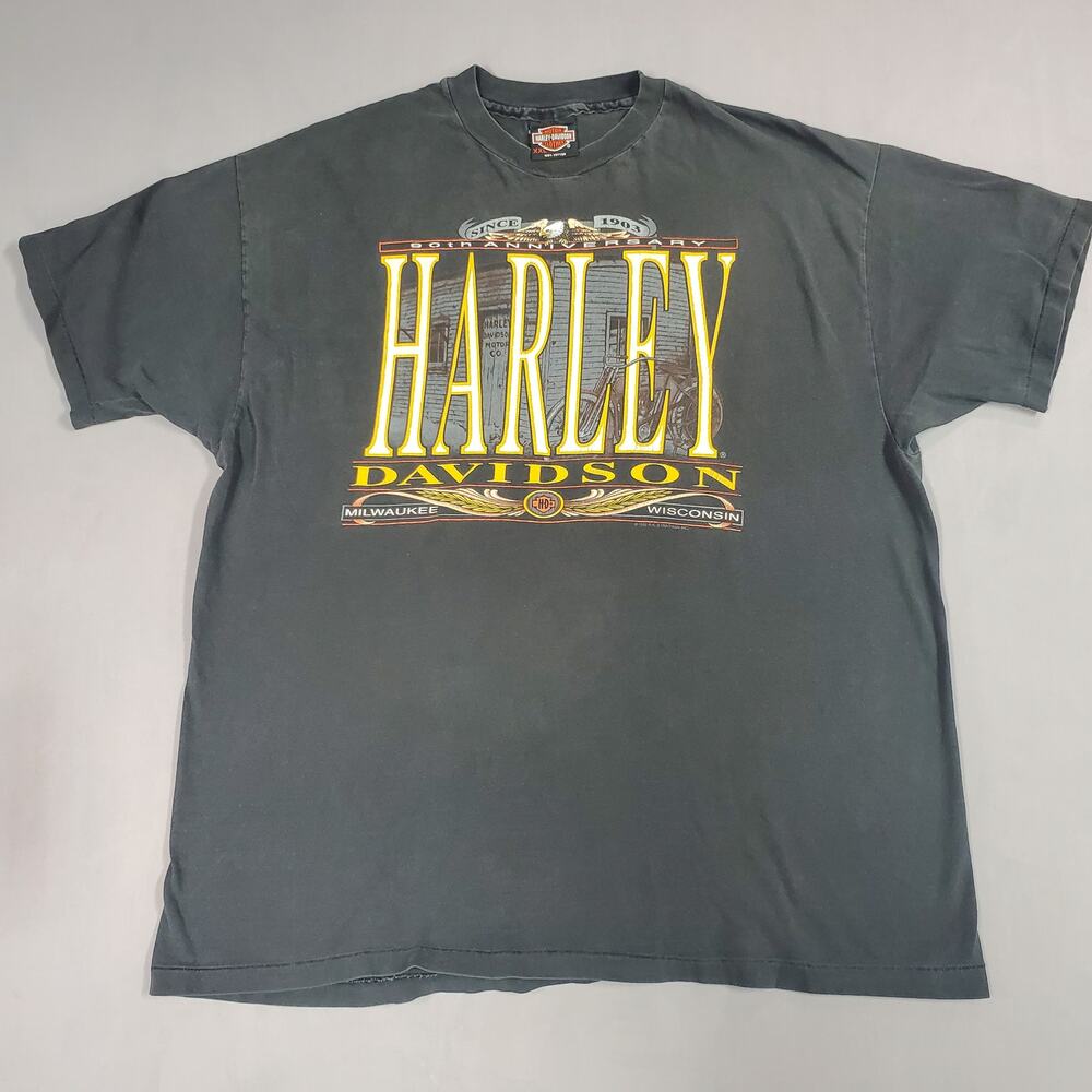 Vintage 1992 Mens Harley Davidson Pikes Peak Colorado T-Shirt Size XXL